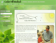 Tablet Screenshot of cedarhillmedical.com